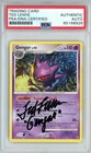 PSA Signed Ted Lewis Pokemon TCG Gengar LV.43 18/100 Stormfront Regular (2008)