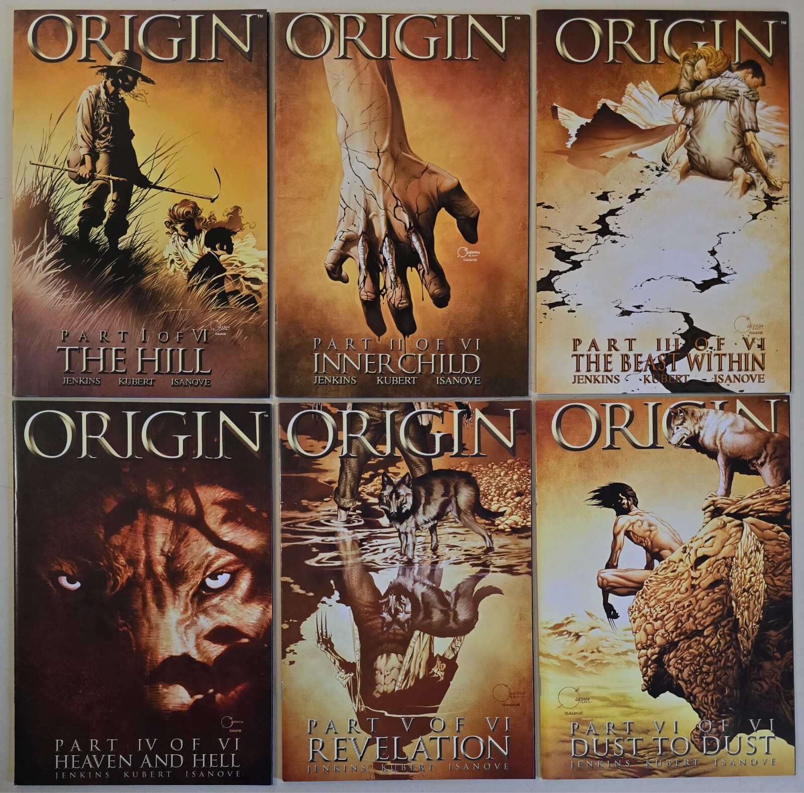 Wolverine Origin #1-6 COMPLETE Paul Jenkins Andy Kubert 2001 Marvel Comics Lot-6