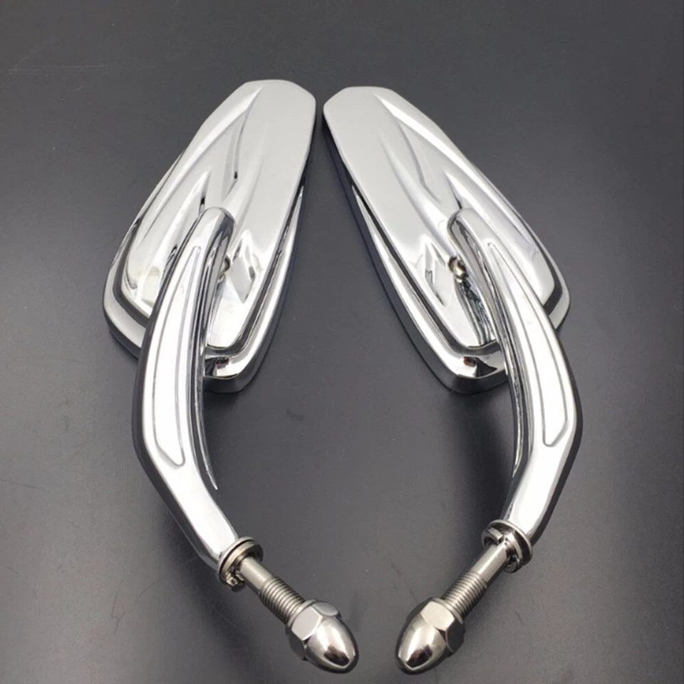 For Harley Davidson Street Glide Special FLHX Chrome Motorcycle Rearview Mirrors - Image 2 of 4