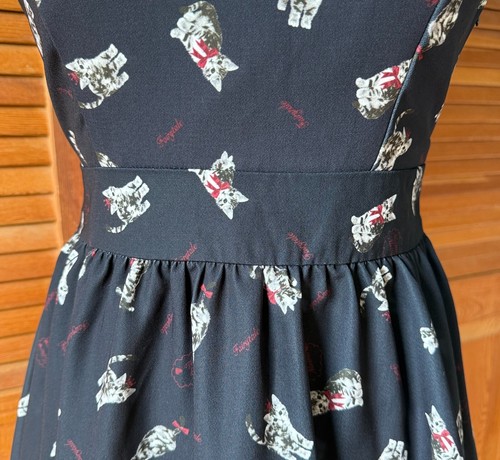 Ank Rouge J-fashion Kawaii Jirai Gyaru Himekaji Black Gray Cat Princess Dress M - Picture 3 of 14