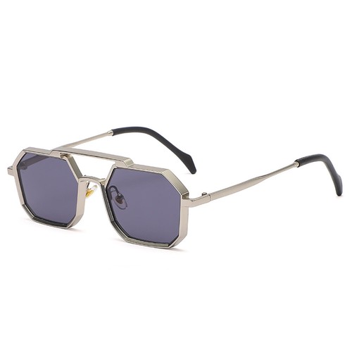 Modische Steampunk Sonnenbrille Herren Damen Gold Metallleiste Retro Schirm Brille UV400 - Bild 3 von 18