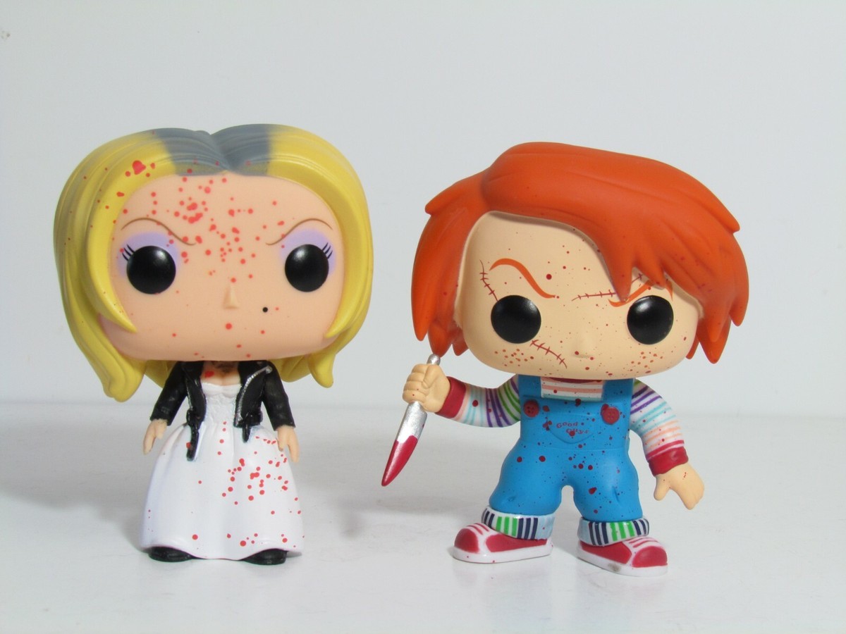 レアFUNKO POP! 　チャッキーの花嫁　チャッキー&ティファニー　限定 CHUCKY & TIFFANY BLOODY CHASE FUNKO POP LOT BRIDE OF CHUCKY
