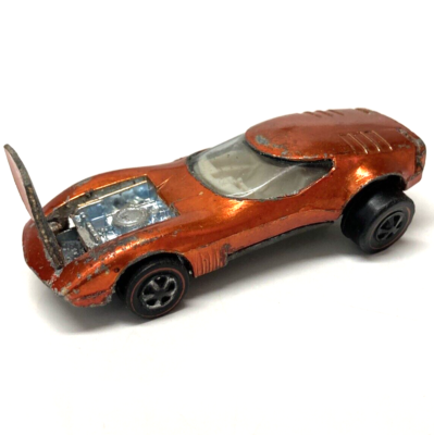 Hot Wheels Redline Torero Car 1968 Orange White Interior Made in