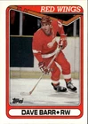 1990 Topps Hockey Dave Barr #308