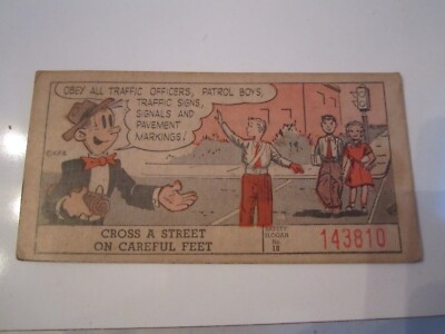 1953 THE NEW YORK JOURNAL AMERICAN LUCKY SAFETY CARD NO.18 - LOOK YOUR BEST - CC