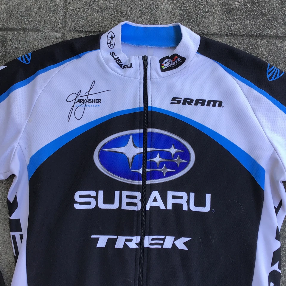 Camisa de ciclismo Trek Subaru feminina média Gary Fisher manga longa zíper completo - Imagem 3 de 4