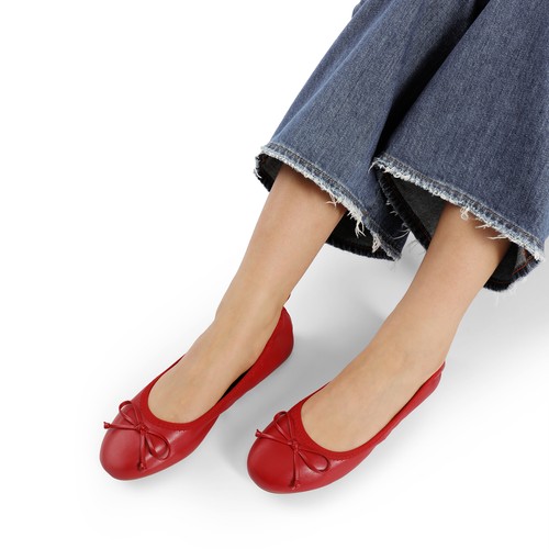 Women Slip On Ballet Flats Lightweight Round Toe Walking Flat Shoes - Picture 22 of 30