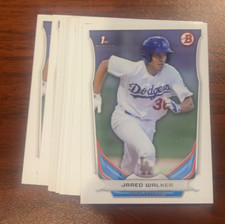 2014 Bowman Draft DP130 Jared Walker 15 count lot Los Angeles Dodgers