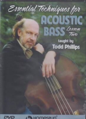 Essential Techniques For Acoustic Bass Lesson Two DVD VIDEO Todd Phillips SEALED