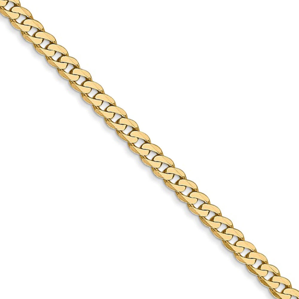 14k gold sale curb chain necklace