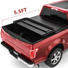 OEDRO 5.5FT Tonneau Cover Soft Tri-Fold For 2015-2026 Ford F150 F-150 Truck Bed