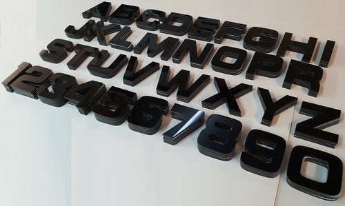 4D Ireland Irish 60mm High METRO FONT Number Plate Letters Digits Wholesale kit - Picture 2 of 5