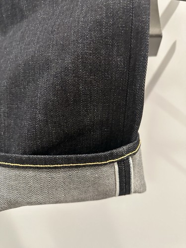 Lee 101 Rider Selfedge Denim Crudo Calce Ajustado Pierna Recta Para Hombre 36 X 34 Raro - Imagen 5 de 6