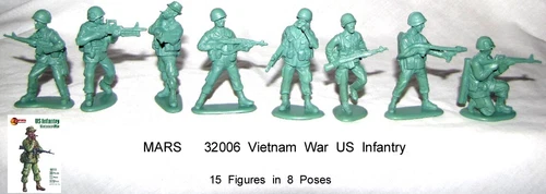 32006 Mars 1/32  Vietnam War US Infantry toy soldiers 1/32 SCALE