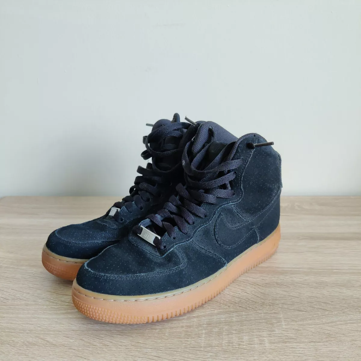 Nike Air Force 1 Suede High-top Sneakers in Black