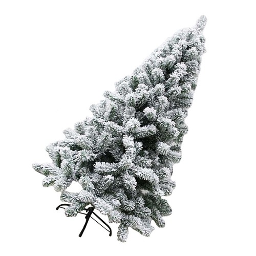 Artificial Christmas Tree Decorative Flocked Faux Ornaments for Little