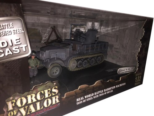 KRAUSS-MAFFEI SD.KFZ.7 HALF TRACK GERMAN ARMY - FORCES OF VALOR 80039 1/32 - Picture 4 of 4
