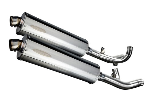Yamaha VMAX 1700 2009-2020 Slip On 18" Oval Stainless Exhaust Muffler Kit - Picture 2 of 5