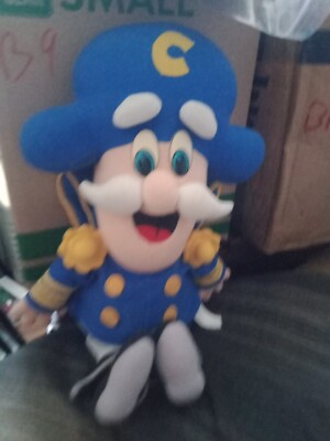 Vintage Quaker Oats Cap'n Captain Crunch 1992 Plush 17'' Cereal Mascot B40
