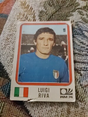 New World Cup Panini Munchen/Monaco 74 No. 306 Luigi Riva del Italia Figure 