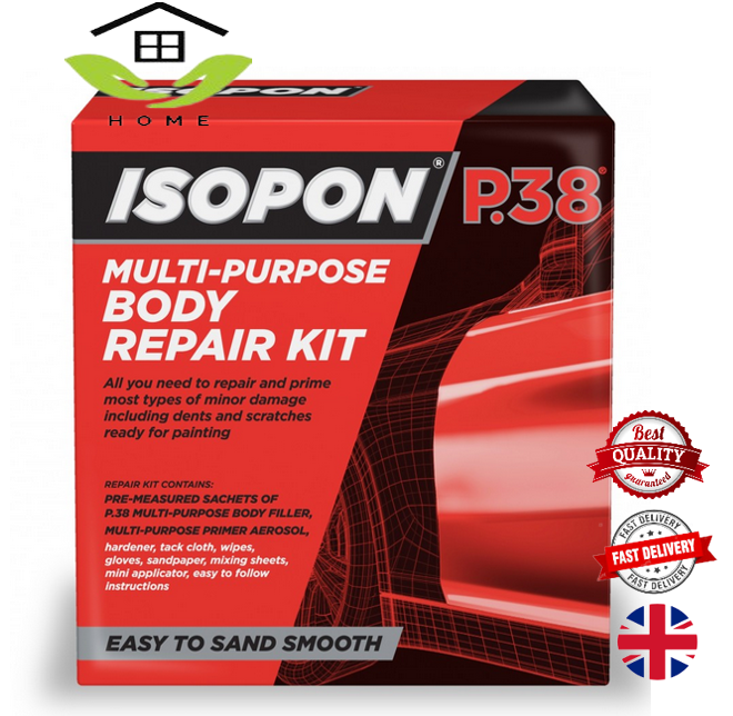 Isopon P38 Multipurpose Body Repair Kit Quick Drying in 20 Minutes