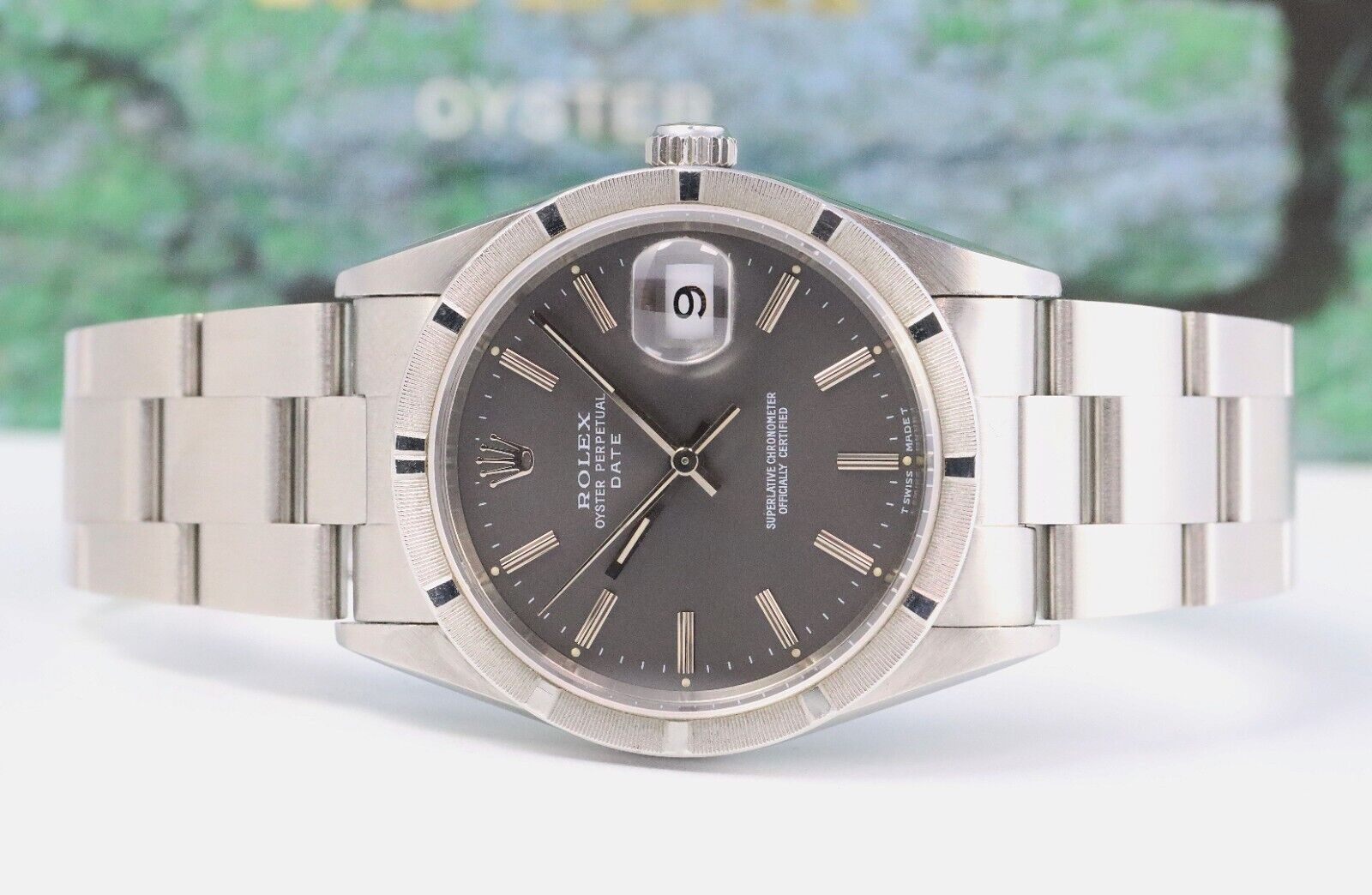 Bild 1 - Rolex Oyster Perpetual Date 34mm Automatik 15200 Grey Dial Dif20387 AVS18036 X