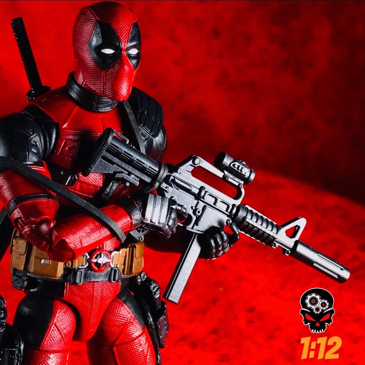 1:12 AR-9 w/sling For Joe Classified Marvel Neca 6” Weapons