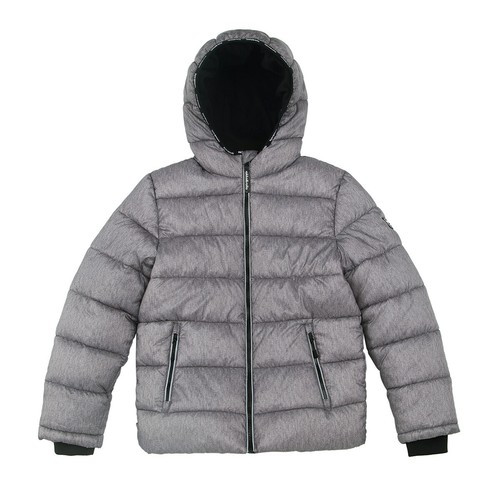 Rokka&Rolla Boys' Heavyweight Puffer Jacket Warm Fleece Lined Winter Bubble Coat - Picture 8 of 43
