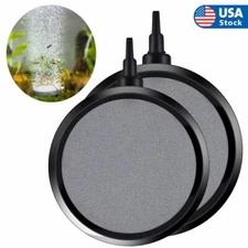 Air Bubble Disk Stone Aquarium Fish Tank Pond Pump Hydroponics Oxygen Aerator