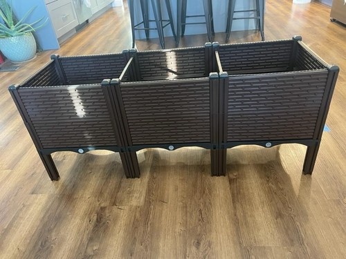 47"Inch Raised Garden Beds Outdoor, Elevated Planter Garden Boxes Veges Flowers