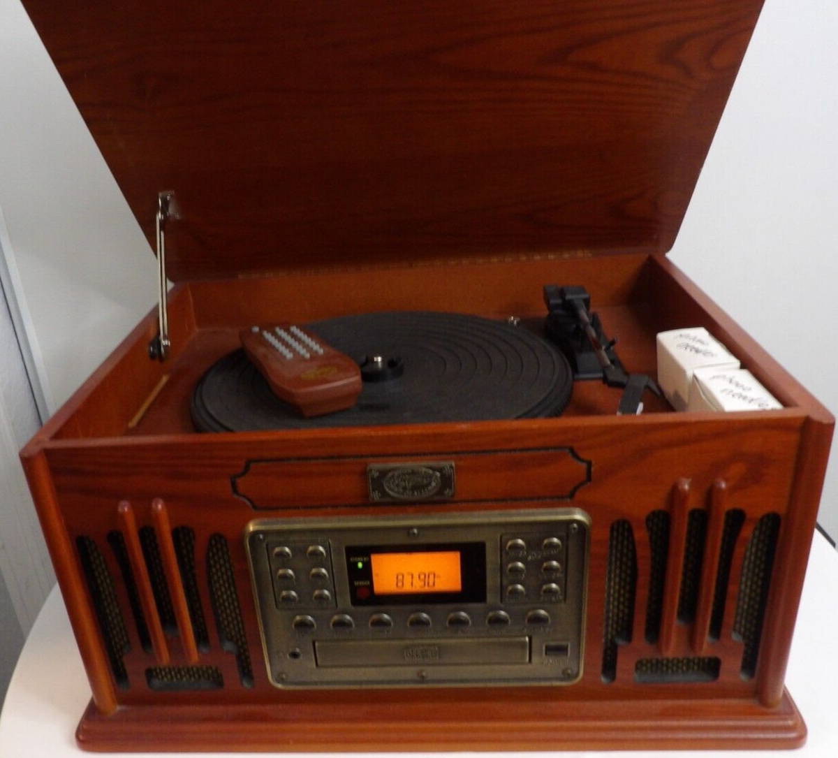 CDラジカセ SPIRIT OF ST.LOUIS オーディオ SPIRIT OF ST LOUIS RECORD PLAYER CD AM FM RADIO CASSETTE STEREO