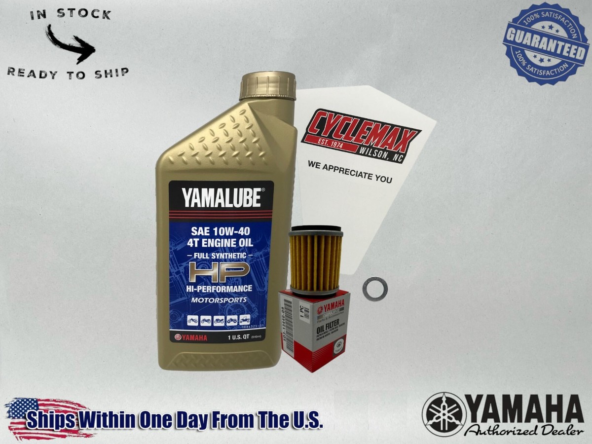 Cyclemax Full Synthetic Oil Change Kit fits 2022-2025 Yamaha