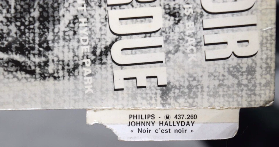Johnny Hallyday Noir C'est Noir Black Is Black Philips 437260BE EP PS France VG+ - Image 4 of 4