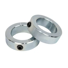 Jeremywell 2" Bore Solid Zinc Set Screw Shaft Collar OD 3" Width 7/8" (2 PCS)