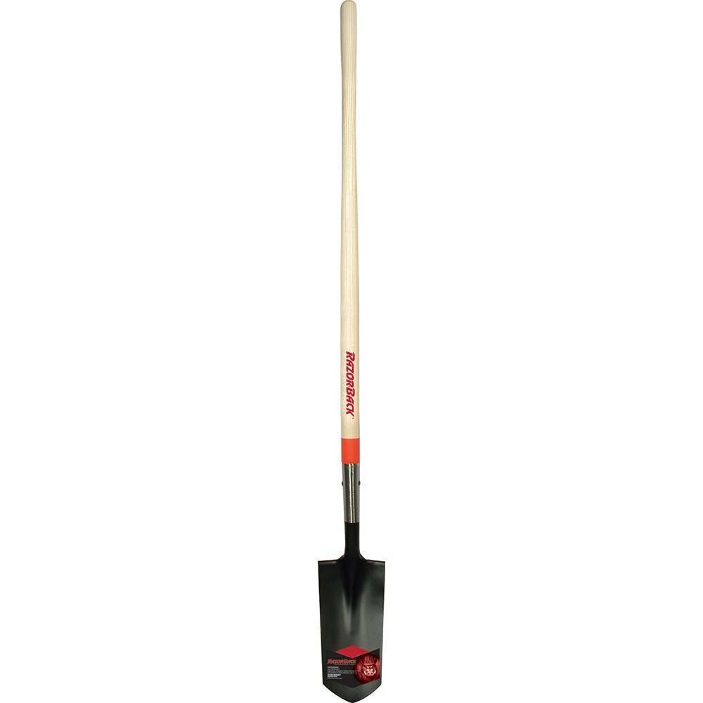 Razor Back Ditching Shovel Hardwood Handle Garden Outdoor Digging Clearing 48 In