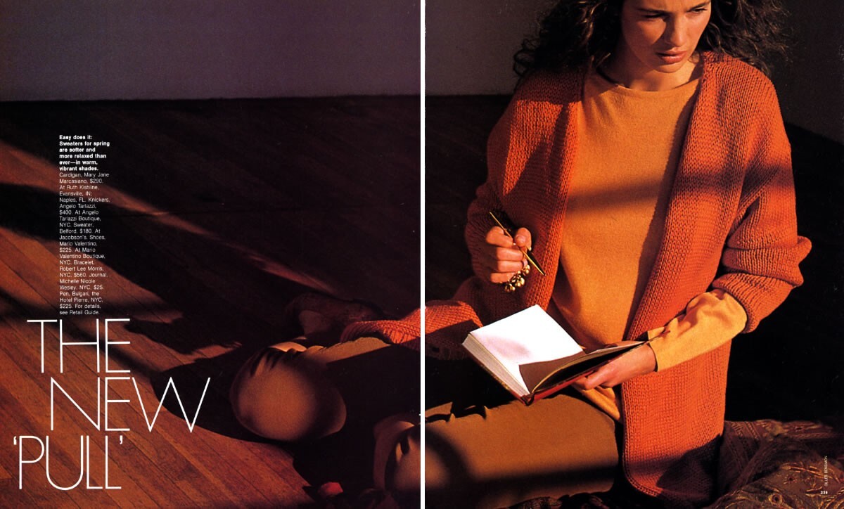 1989 Bensimon Robyn MacKintosh Fabienne Terwinghe 6-page MAGAZINE