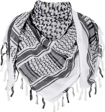 Army Shemagh Military Scarf Tactical Patrol Shemagh Combat Keffiyeh White Arafat