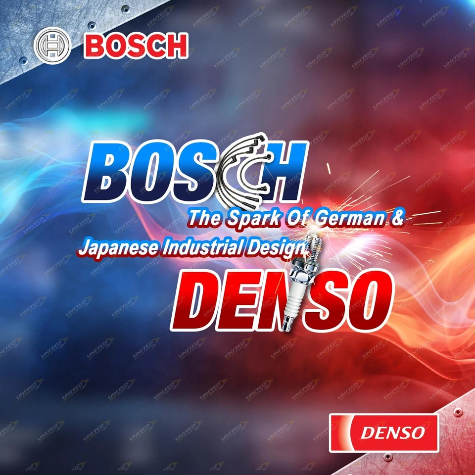 Bosch Ignition Leads + 6 x Denso TT Spark Plugs for Mitsubishi Pajero NS NT NP - image 2 of 2