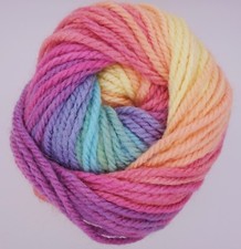 Spirit CHUNKY Sirdar Hayfield Self-Striping Rainbow Knitting Wool Yarn 100g