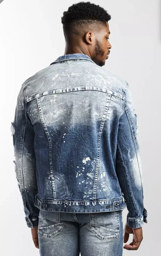 LV Spray Denim Jacket - Men - Ready-to-Wear