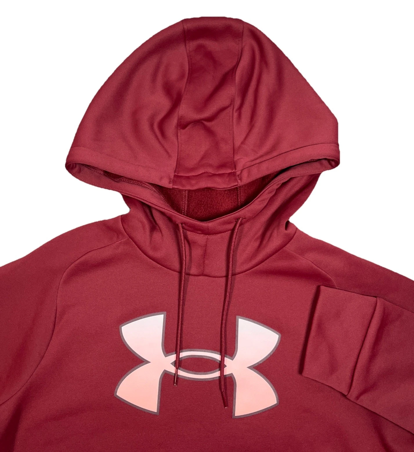 Under Armour Womens Long Sleeve Hoodie Fleece Pullover Jacket Burgundy Medium