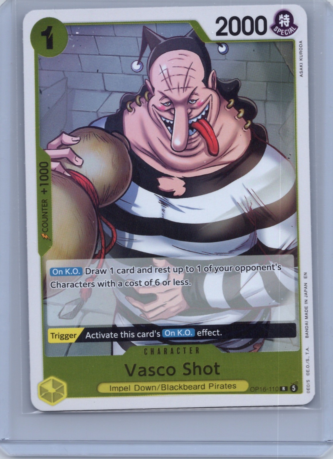 Vasco Shot Foil R The Time of Battle OP16-110 NM