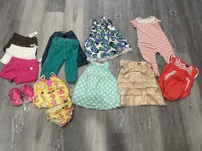 Baby Gap Old Navy Lot Of Infant Girls Clothes Size 6-12 Months