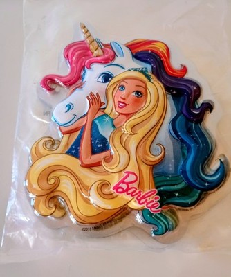 Decopac Pop Tops Barbie And Unicorn Cake Toppers 24 Piece New Matel Decor Party
