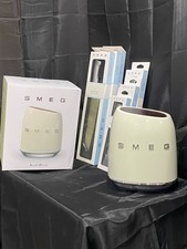 SMEG Retro-Style Knife Block with 6 Knives- CREAM