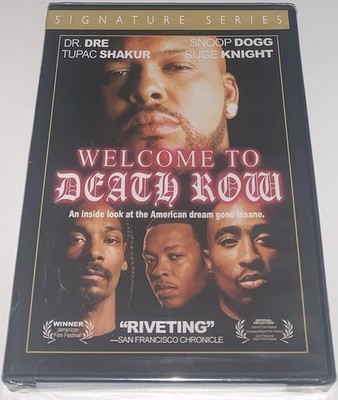 NEW Welcome to Death Row ( DVD, 2001, Snoop Dogg, Dr. Dre, 2Pac, Suge Knight )