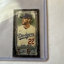 CLAYTON KERSHAW (MINI BLACK BORDER SP) 2025 Topps Allen & Ginter #37 LA DODGERS