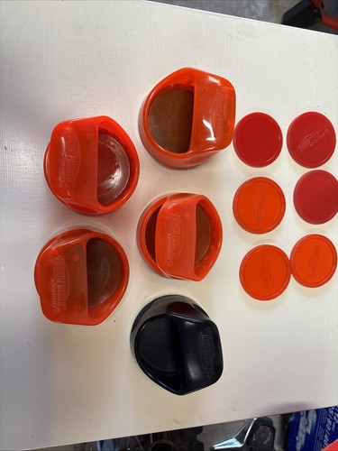 5 Sportcraft Power Pusher Air Hockey Paddles Pushers Model 27925 27925 6 Pucks 