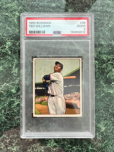 Ted Williams #98 1950 Bowman card