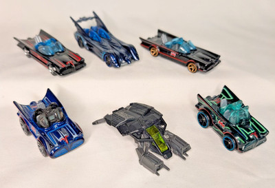 Hot Wheels BATMOBILE Lot Classic TV The Bat Tooned Different Versions Loose